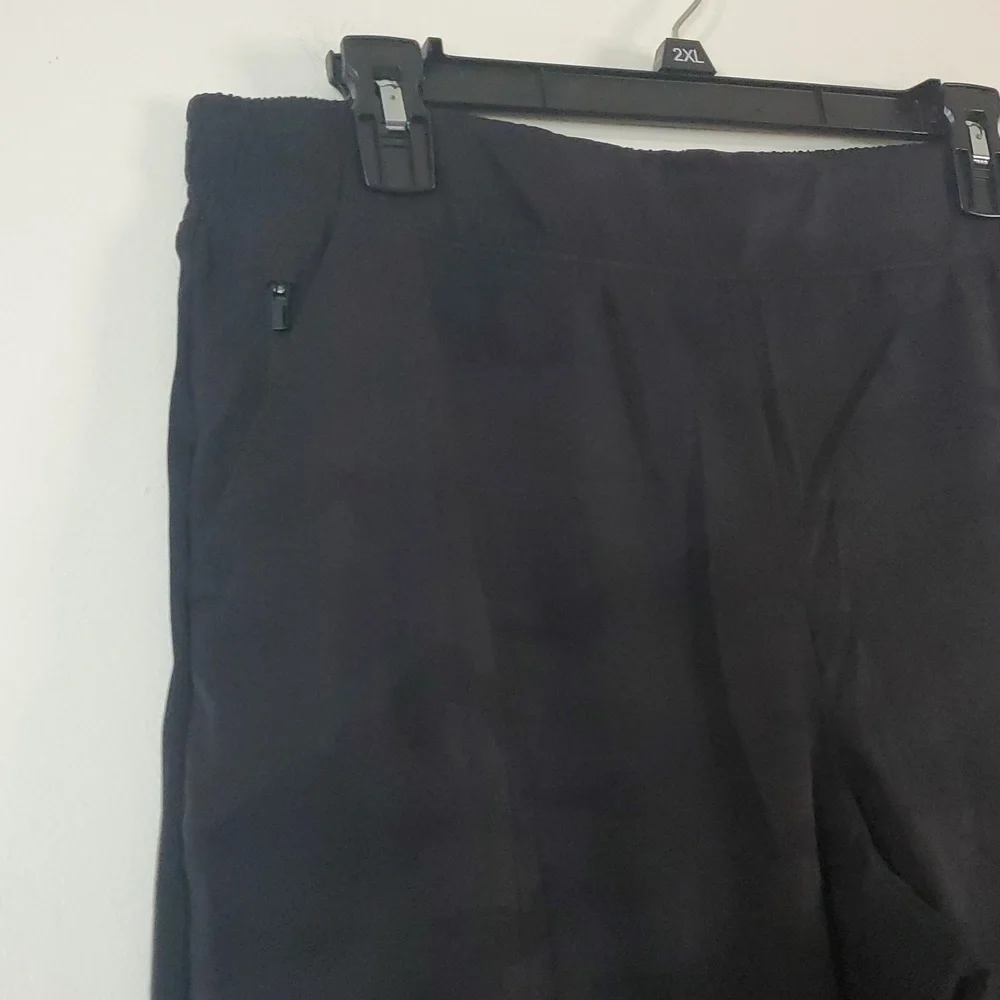 Athleta Brooklyn Lined Black Camo Joggers Size 14 - Picture 2 of 16